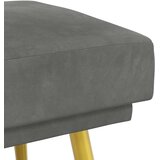 Klupa s dvostrukim slojem Tamnosiva 120 x 45 x 46 cm Baršun | Eponuda.com