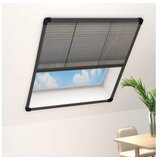 vidaXL Plise komarnik za okna aluminij antraciten 80x160 cm Cene