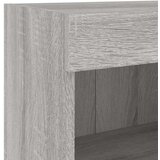  5-dijelni zidni TV elementi s LED svjetlima boja sivog hrasta | shoptok.hr