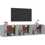  Zidni TV ormarići 3 kom boja sivog hrasta sonome 57x34,5x40 cm | Eponuda.com