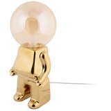 Leitmotiv LED stolna lampa s mogućnosti zatamnjivanja u zlatnoj boji sa staklenim sjenilom (visina 27 cm) Ross – | shoptok.hr