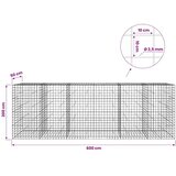 Gabion s žicom debljine 3 5 mm i mrežom 10x10 cm 600x50x200 cm - 50 cm 200 cm 600 cm | shoptok.hr