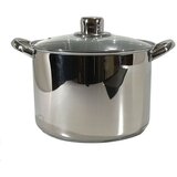 Gusto Casa Steel lonec s steklenim pokrovom 22cm / 2 ročaja / indukcija / inox, steklo, (20454917) Cene