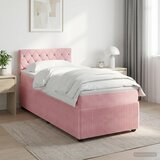  Boxspring krevet s madracem Ružičasta 80 x 200 cm Baršun | shoptok.hr