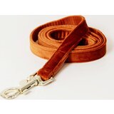 Kentucky Dogwear Pasji povodec "Velvet" 120 cm - oranžna Cene