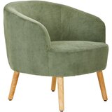 MID.YOU KOKTAJL FOTELJ, zelena, ekru les, tekstil | Shoptok.si