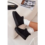 Boto Women's Snow Boots On Platform Insulated With Fur Black Vesirae | ePonuda.com