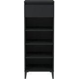  Stalak za cipele crni 40 x 36 x 105 cm od konstruiranog drva | shoptok.hr