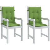 vidaXL Jastuci za stolice 2 kom prošarano zeleni 100x50x4 cm tkanina | shoptok.hr
