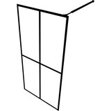 Pregrada Steklena pregrada za tuš mlečno kaljeno steklo 118x190 cm, (20683828) | Shoptok.si