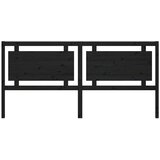  Uzglavlje za krevet crno 205,5 x 4 x 100 cm od masivne borovine | shoptok.hr