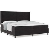 Box spring krevet s uzglavljem Crna 200 x 200 cm Baršun | shoptok.hr
