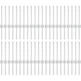 vidaXL Ograjne Stebre 44 pcs U-Kanal Srebrna 80 cm Jeklo Cene