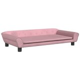  Dječja fotelja ružičasta 100x50x26 cm baršunasta | shoptok.hr