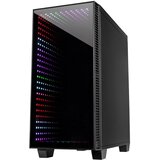  Chassis INTER-TECH X-608 INFINITY MICRO, microATX, RGB, Front and Side Tempered Glass, w/o PSU | shoptok.hr