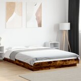 Furnova Posteljni okvir dimljeni hrast 140x200 cm inženirski les, (21938627) Cene