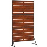  Zaslon za privatnost 100 x 50 x 180 cm Otporni čelik Rđa | shoptok.hr