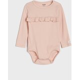 Sinsay Pamučni bodi s cvjetnim motivom i volanima 3 pack | shoptok.hr