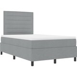  s opruga kutije Svijetlo siva 120 x 190 cm tkanina | shoptok.hr