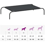 vidaXL Povišeni krevet za pse crni 110x65x20 cm Oxford tkanina i čelik | shoptok.hr