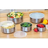  Set od 5 metalnih posuda sa plastičnim poklopcima Cijene