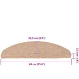 vidaXL Samoljepljivi otirači za stepenice 30 kom bež 65x22,5x3,5 cm | shoptok.hr