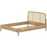 Vipack Zakonska postelja iz masivnega hrasta brez letvenega dna 160x200 cm v naravni barvi Olive Rotan – | Shoptok.si