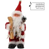 Molarem Home Božićna figura Djeda Mraza sa sanjkama i muzikom | shoptok.hr