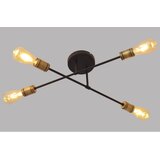  Plafonski luster CAMBRIDGE 4xE27/20W/230V crna/zlatna | Eponuda.com