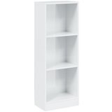 Maison Chic Knjižna omara - Knjižni regal 3-nadstropna visok sijaj bela 40x24x109 cm, (21725470) | Shoptok.si