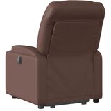  Naslonjač na podizanje od umjetne kože smeđi | shoptok.hr