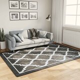  Perivi tepih crno-bijeli 160 x 230 cm | shoptok.hr