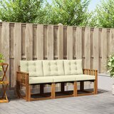  Set vanjskih sofa 3 kom. Prirodna i krem | shoptok.hr