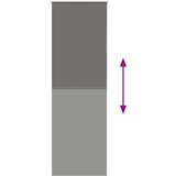 vidaXL rolo zatemnjena siv 65x230 cm tkanina širina 60,7 cm poliester | Shoptok.si