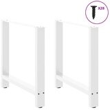  Noge za blagovaonski stol bijele 2 kom 70 x (72-73) cm čelik | shoptok.hr