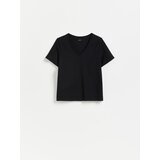 Reserved Pamučna majica - crno | shoptok.hr