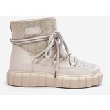 GOE Quilted Snow Boots Embellished with Rhinestones Women's | ePonuda.com