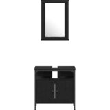  Set namještaja za kupaonicu 4 kom. Crni hrast | shoptok.hr