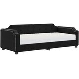  Dnevni krevet s madracem crni 90 x 190 cm od tkanine | shoptok.hr