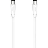 Hama antene\, SAT priključni kabel [1x koaksialni moški konektor - 1x koaksialni ženski konektor] 0.75 m bela, (20431952) | Shoptok.si