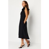 Trendyol Black Bow Detailed Wedding/Wedding Elegant Evening Dress Cene