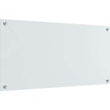 vidaXL Zaščita za kuhinjo Bela 100 x 50 x 0,8 cm kaljeno steklo | Shoptok.si