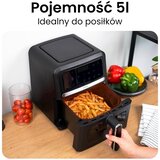 Huslog HUS1032 friteza na vroč zrak 5 L, 1500 W, črna Slike