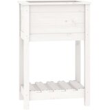  Sadilica s policom bijela 54 x 34,5 x 81 cm od masivne borovine | Eponuda.com