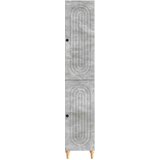  Set ormara 2 pcs Betonska siva Konstruirano drvo Slike