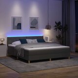  LED Box Spring Krevet Tamno siva 180 x 200 cm tkanina | shoptok.hr
