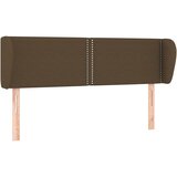  Uzglavlje s ušima tamnosmeđe 147x23x78/88 cm od tkanine | shoptok.hr