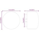  Kapice za odbojkašku stolicu 10 pcs Crna 1,5 x 1,5 x 1 cm PP | shoptok.hr