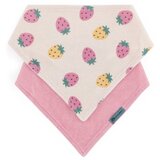 Petite&Mars Luke marama podbradak 3m+ 2 kom, Beige Strawberries/Dusty Rose | shoptok.hr
