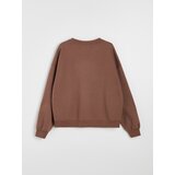 Sinsay Crewneck dukserica od pamuka s dekorativnom aplikacijom Slike
